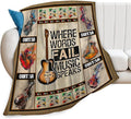 Guitar Blanket Guitar Gifts for Boys Men Music Throw Blanket for Kids Adults Soft Warm Cozy Fleece Blanket for Couch Sofa Bed 40"x50"