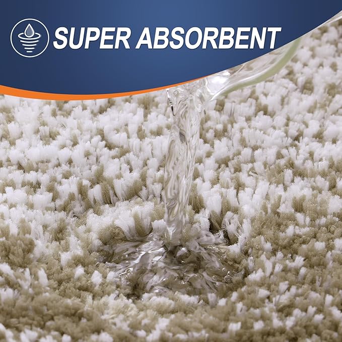 OLANLY Bathroom Runner Rugs 59x20, Extra Soft Absorbent Microfiber Bath Rugs, Rubber Backing, Quick Dry, Machine Washable Bath Mats for Bathroom Floor, Tub and Shower, Home Decor Accessories, Coffee