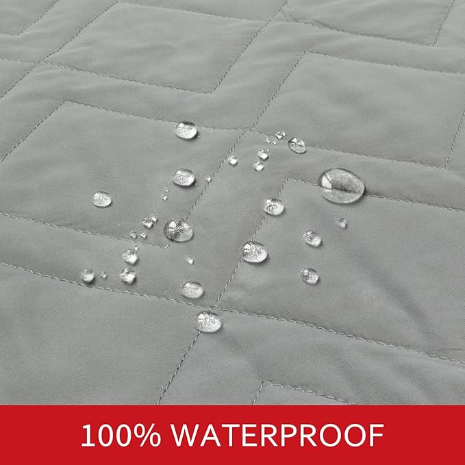 Moonsea Waterproof Dog Bed Cover Pet Blanket Sofa with Non-Skid Bottom, Couch Cover for Dogs, Mattress Protector Furniture Protector(86" X 82")