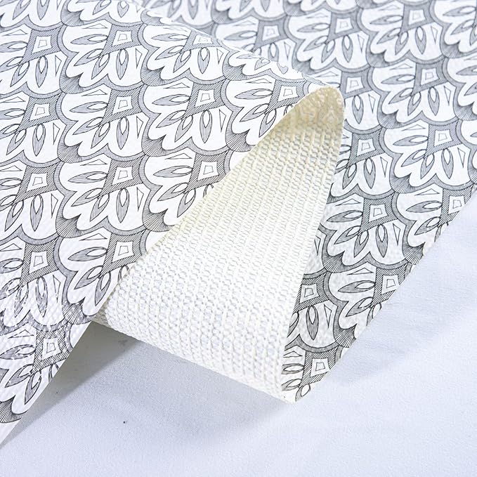 RAY STAR 12X120 Inch Shelf Liner for Kitchen Cabinets, Non-Adhesive Cabinet Liner Washable, PVC Drawer Liner for Dresser Non-Slip Bathroom (Black Floral)(4 Roll)