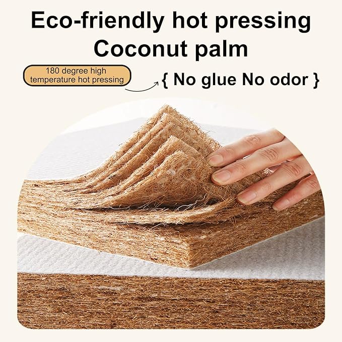 Japanese Traditional Tatami Mattress, Coconut Coir Tatami Mat, Foldable Japanese Floor Mattress,Futon Bed,Meditation Mats for Floor,Summer Sleeping Mat(100 * 200cm)