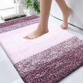 OLANLY Bathroom Rugs Mat 36x24, Extra Soft Absorbent Microfiber Bath Rugs, Rubber Backing, Quick Dry, Machine Washable Bath Mats for Bathroom Floor, Tub and Shower, Home Decor Accessories, Mauve