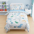 SANDJEST Dinosaur Duvet Cover Sets Twin Size for Kids Boys, Include 1 Polyester Comforter Cover 68x86 Inches and 1 Pillowcase 20x26 Inches, Comforter Not Included, Gift for Christmas Birthday
