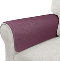 Couch Arm Covers, Waterproof Armrest Cover for Sofa, Armchair, Loveseat, Non-Slip Recliner Arm Cover, Sofa Arm Covers, Headrest Covers, Arm Chair Covers Set of 2 (Burgundy, 28"×24")