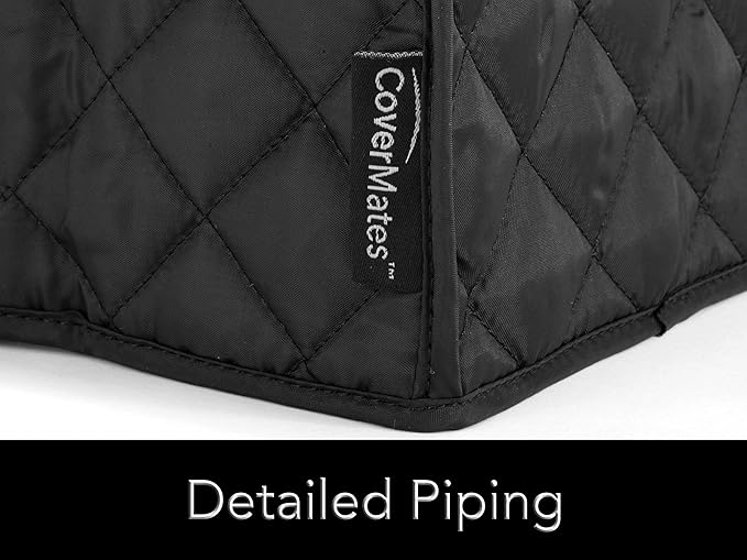Covermates Keepsakes Toaster Cover - Dust Protection - Stain Resistant - Washable Appliance Cover, Black