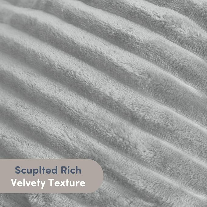 Nestl Reading Pillow with Shredded Memory Foam, Luxe Cut Plush Back Pillow for Sitting Up in Bed, Back and Arms Adjustable Support for Adult & Teens, Backrest Pillows with Washable Cover Light Grey