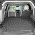 4Knines Split Cargo Liner for SUV – For Dogs & Pets, Heavy-Duty, Waterproof Trunk Mat & Cargo Cover – Fits 60/40 Split Bench & Armrest Pass-Through – Machine Washable, Non-Slip, Durable (Large, Black)