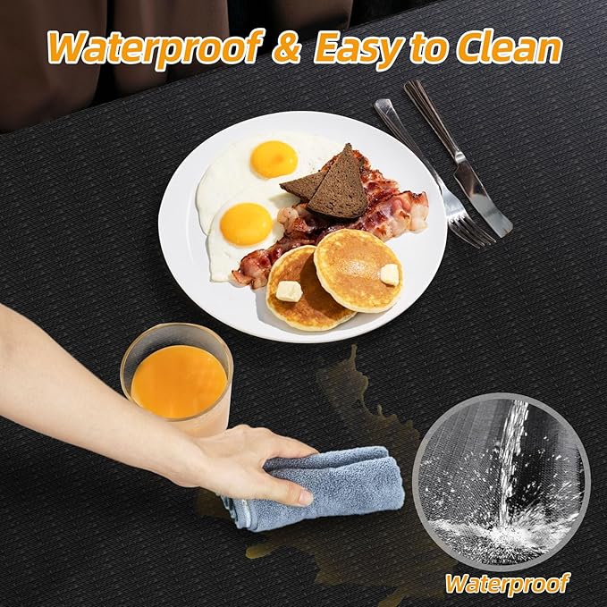 Shelf and Drawer Liner for Kitchen Cabinets Non-Adhesive, Strong Grip Non-Slip Thickened Cabinet Liners for Shelves, Waterproof Mats for Dresser Cupboard, Black, 12 in x 20 Feet