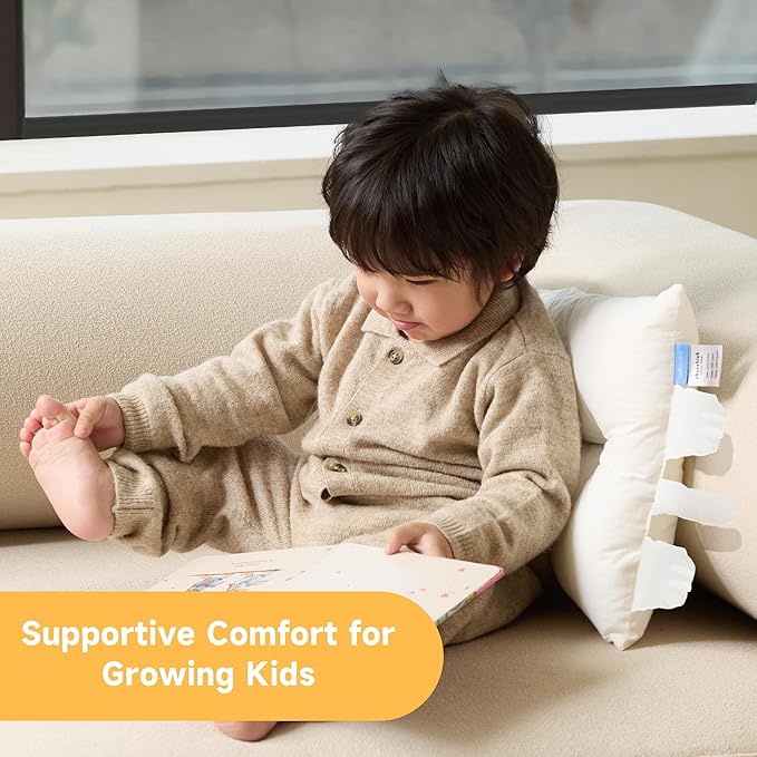 Choc chick Toddler Pillow,20X12Inches Machine Washable Soft Hypoallergenic Kids Pillows,Child Cute Animal Design Perfect Toddler Pillows for Sleeping (Elephant)