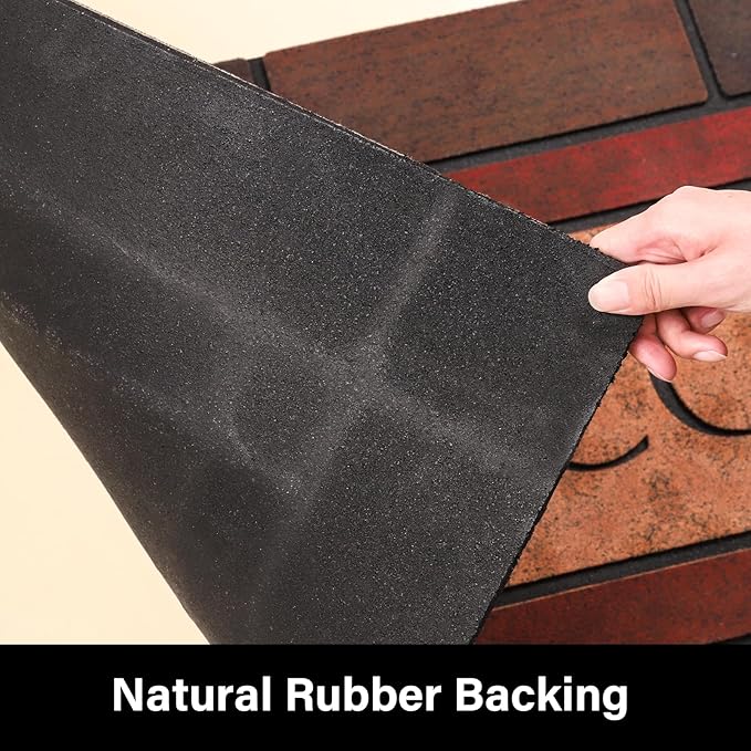 Large 47"x22" Heavy Duty Welcome Mat Outdoor with Non-Slip Rubber Backing - Durable Outdoor Door Mat for Front Door Entrance, Garage, Patio & High Traffic Areas（Welcome - Style3）