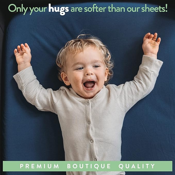 Bassinet Fitted Sheets Compatible with 4moms Breeze Plus Bassinet Model 1045 – Snuggly Soft 100% Jersey Cotton – Light + Dark Sage Green – 2 Pack – Not for Old Models