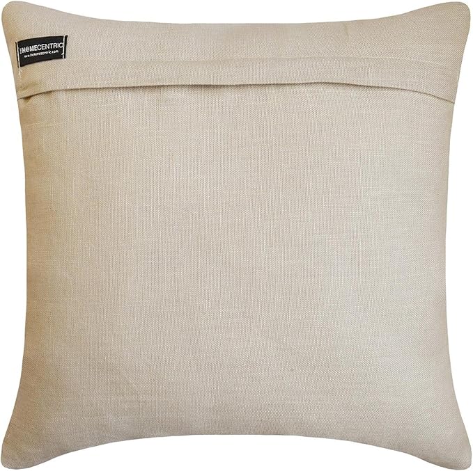 The HomeCentric Beige Bed Runner for King/Queen/Twin Cotton Linen Decorative Bed Scarf 53"x18" Bed Runner Without Pillow Cover, Geometric Bed Scarf Bedroom Décor Accent - Broderie Belle