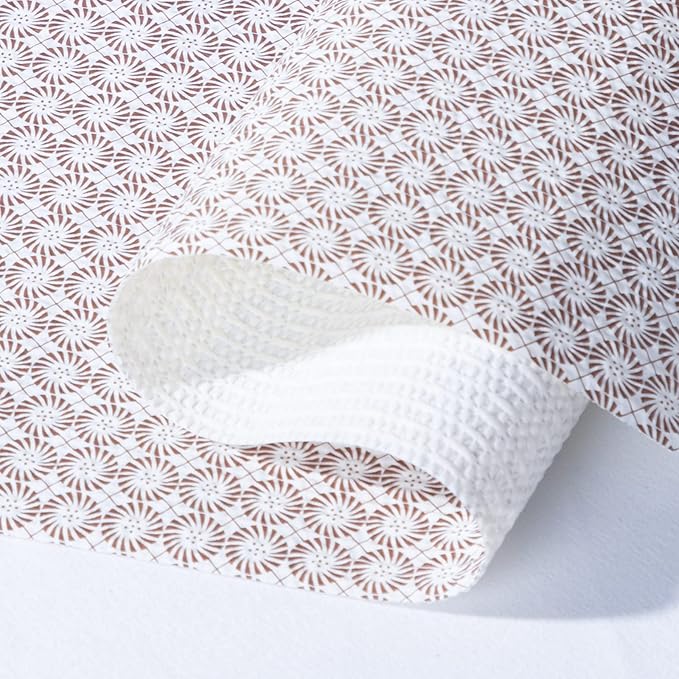 RAY STAR 18X96 Inch Shelf Liner for Kitchen Cabinets, Non-Adhesive Cabinet Liner Washable, PVC Drawer Liner for Dresser Non-Slip Bathroom (Circle)(3 Roll)