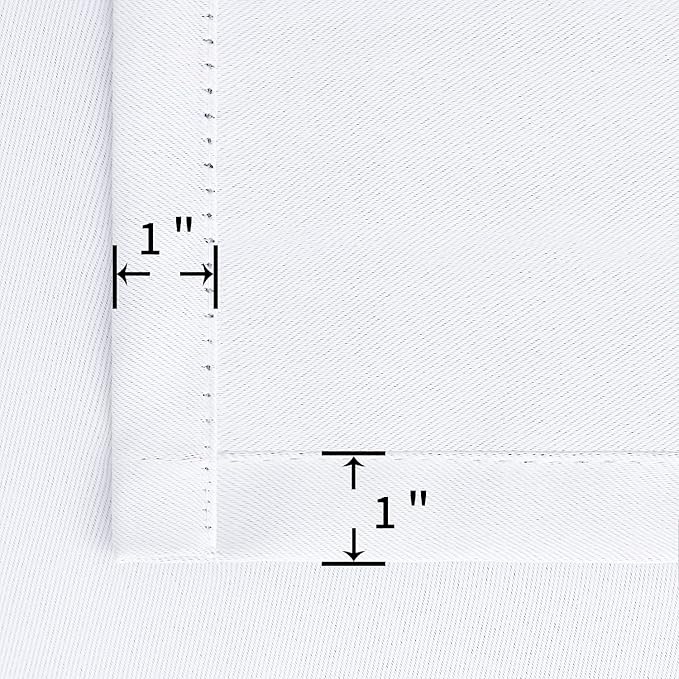 BGment White Curtains 84 Inches Length for Living Room - Rod Pocket Thermal Insulated Window Treatment Curtains for Dining Room Bedroom, 2 Panels, Pure White, 42 x 84 Inch