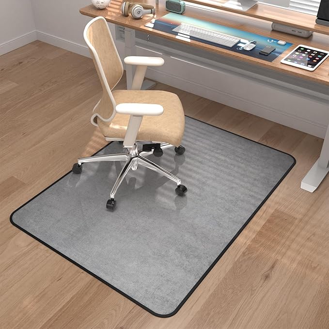 Placoot Heavy Duty Office Chair Mat for Carpet and Hardwood Floor Corduroy Surface Desk Chair Mat Rug 36'' x 48'' Jacquard Woven Surface Floor mats for Office Home
