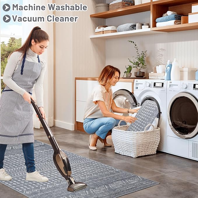 Office Chair Mat for Hardwood Floor&Tile Floor,36"X 48" Heavy Duty Desk Chair Mat for Hard Floors,Under Desk Rug for Rolling Computer Chair,Anti Slip,Low Pile Carpet Floor-Grey