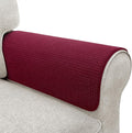 Couch Arm Covers, Sofa Arm Covers, Waterproof Armrest Covers for Sofa, Armchair, Loveseat, Non-Slip Recliner Arm Covers, Sofa Headrest Covers, Arm Chair Covers Set of 2 (Burgundy, 24"×20")