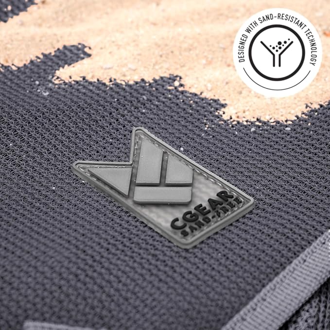 CGEAR Original Sand-Free Outdoor Rug Camping Mat - Water-Resistant & Anti-Fade Material - Military-Grade - Reversible Design - Area Rug for Beach, RV, & Picnics - Travel Bag