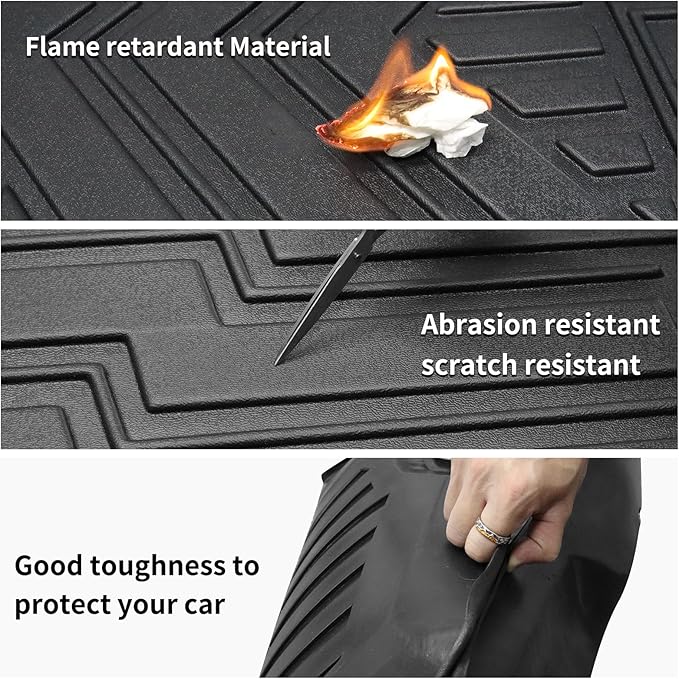 Custom All Weather TPE Cargo Mats Trunk Liner for 2017-2026 Chrysler Pacifica/2020-2026 Voyager Accessories (for 2017-2026 Chrysler Pacifica/2020-2026 Voyager)