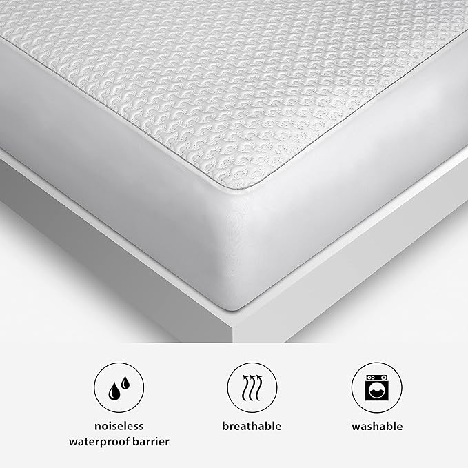Bedgear Ver-Tex Cooling Full Mattress Protector - Waterproof and Instant Cooling Mattress Cover for Bed - Deep Pockets and Adjustable Base Friendly - Hypoallergenic