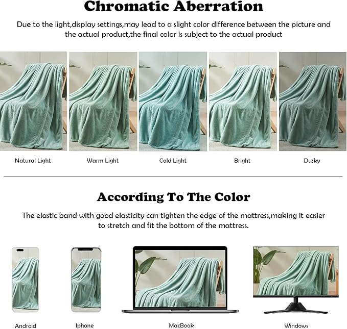 NEWCOSPLAY Super Soft King Blanket New Sage Green Premium Silky Flannel Fleece Leaves Pattern Lightweight Bed Blanket All Season Use (New Sage Green, King(90"x110"))