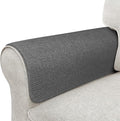 Couch Arm Covers, Waterproof Armrest Cover for Sofa, Armchair, Loveseat, Non-Slip Recliner Arm Cover, Sofa Arm Covers, Headrest Covers, Arm Chair Covers Set of 2 (Dark Gray, 28"×24")
