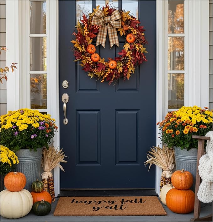 Calloway Mills Hapy Fall Yall Doormat, 17" x 29"
