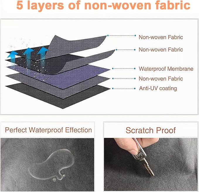 Rollaway Bed Cover 39.5"x15.5"x45.2" Dustproof and Waterproof Folding Bed Storage Cover Large Camping Cots Cover, Easy on and Off, Black