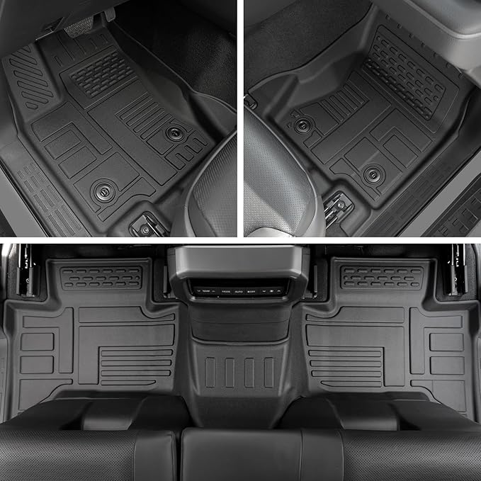 Floor Mats & Cargo Mat for 2024 2025 2026 Toyota Land Cruiser 5-seat, Including Backrest Mat, 4 Door Sill Protector, All Weather TPE Trunk Liner Seat Back Covers Accessories