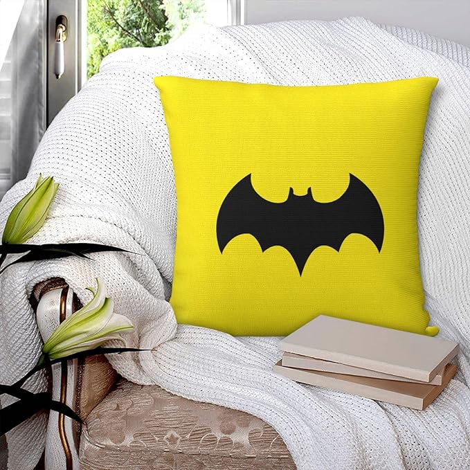 Bat Throw Pillow Covers 18x18 inches Cushion Covers for Couch Home Bed Living Room Decorative Pillow Cases