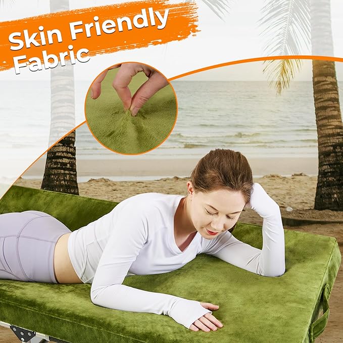 BDEUS Memory Foam Camping Mattress Pad 3inch Waterproof Roll Up Bed Sleeping Mat for Adults Portable Roll Up Mattress for Travel Guest Floor Bed Cot Mattress for Car, Tent