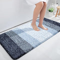 OLANLY Bathroom Runner Rugs 47x24, Extra Soft Absorbent Microfiber Bath Rugs, Rubber Backing, Quick Dry, Washable Bath Mats for Bathroom Floor, Tub and Shower, Home Decor Accessories, Navy Blue