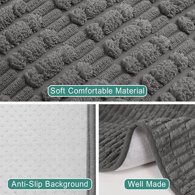 Foxdecor Couch Arm Covers Sofa Arm Covers, Arm Chair Covers Set of 2, Non-Slip Chair Arm Covers, Arm Rest Cover for Sofa, Armchair Slipcovers Couch Protector (Dark Grey 18x28 inch)