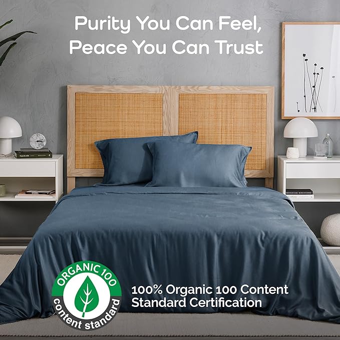 Duvet Cover Set - 100% Viscose Derived from Bamboo Duvet Cover King Size, 3 PC Luxury Cooling Duvet Cover for Hot Sleepers, Silky Buttery Soft Comforter Cover & 2 PC King Pillowcases, Storm