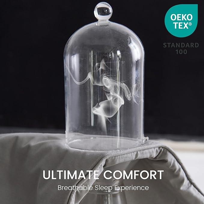 Simple&Opulence Cooling Quilted Mattress Pad – Fitted Sheet Mattress Protector Cover with Elastic Corners, Soft & Breathable, 16 Inch Deep Pocket (Dark Grey,Full)