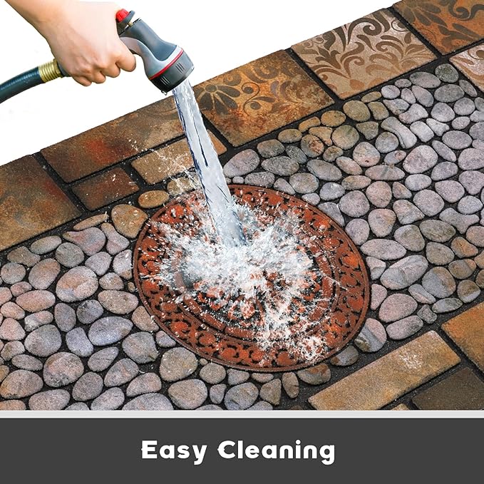 Large 47"x22" Heavy Duty Welcome Mat Outdoor with Non-Slip Rubber Backing - Durable Outdoor Door Mat for Front Door Entrance, Garage, Patio & High Traffic Areas（Sunflower）