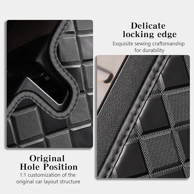 Cargo Mat & Backrest Mats for 2020-2024 2025 Lincoln Corsair Accessories, All Weather Waterproof Rear Cargo Liner Rear Trunk Liner Back Seat Cover Protector