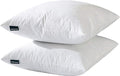 26x26 Euro Throw Pillow Inserts-Down Feather Pillow Inserts-Cotton Fabric-Set of 2-White.