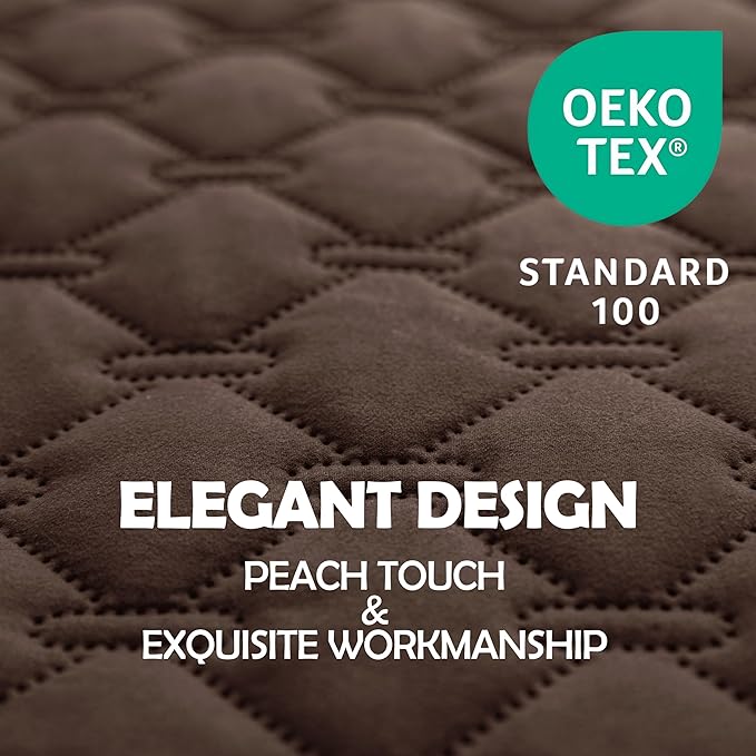 gogobunny 100% Double-Sided Waterproof Dog Bed Cover Pet Blanket Sofa Couch Furniture Protector for Puppy Large Dog Cat, Reversible (30x30 Inch (Pack of 1), Dark Chocolate/Light Chocolate)