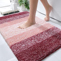 OLANLY Bathroom Rugs Mat 36x24, Extra Soft Absorbent Microfiber Bath Rugs, Rubber Backing, Quick Dry, Machine Washable Bath Mats for Bathroom Floor, Tub and Shower, Home Decor Accessories, Red