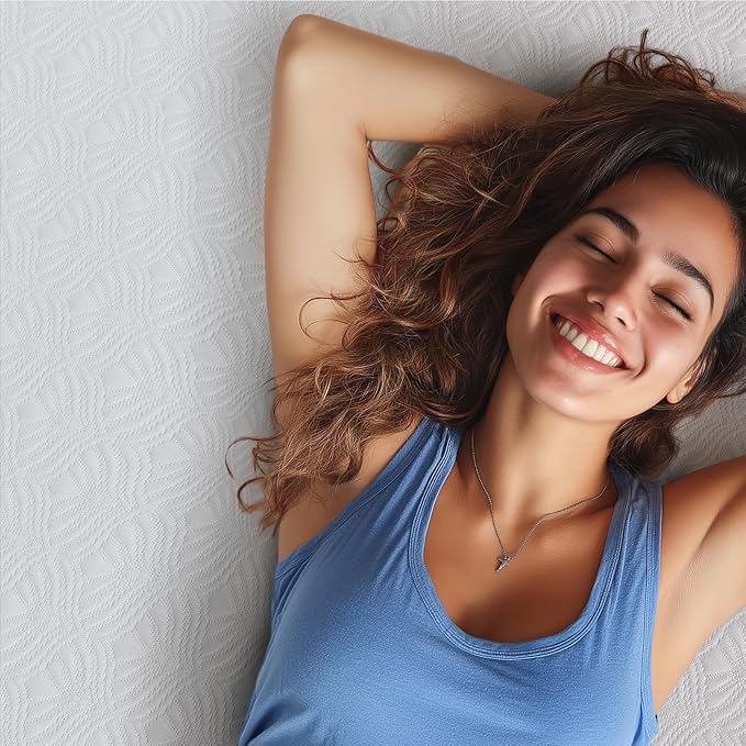 Waterproof Mattress Protector Twin Mattress Pad, Deep Stretchable Pocket Bed Cover, Machine Washable Soft Breathable Noiseless Mattress Protection for Household Guest Bedroom Home Hotel