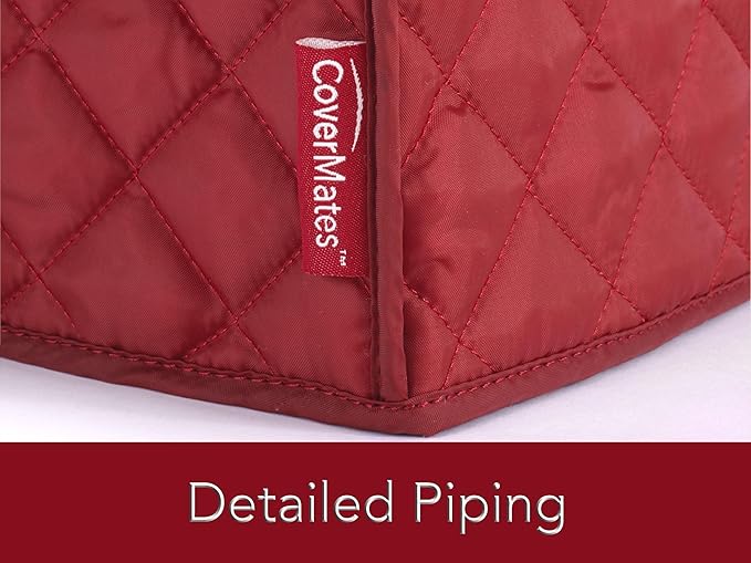 Covermates Keepsakes Toaster Cover - Dust Protection - Stain Resistant - Washable Appliance Cover, Red