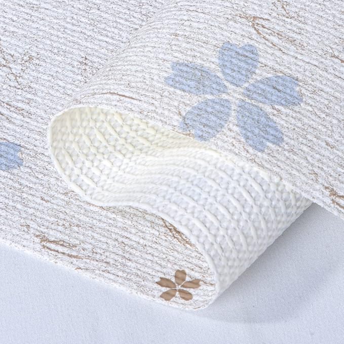 RAY STAR 12X120 Inch Shelf Liner for Kitchen Cabinets, Non-Adhesive Cabinet Liner Washable, PVC Drawer Liner for Dresser Non-Slip Bathroom (Floral)(8 Roll)