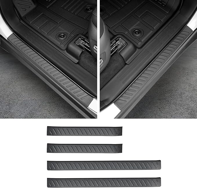 Floor Mats & Cargo Mat for 2024 2025 2026 Toyota Land Cruiser 5-seat, Including Backrest Mat, 4 Door Sill Protector, All Weather TPE Trunk Liner Seat Back Covers Accessories