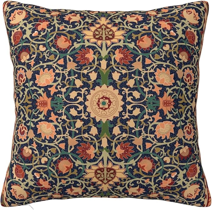 William Morris Vintage Floral 18x18 inches Throw Pillow Covers Cushion Covers for Couch Home Bed Living Room Decorative Pillow Cases