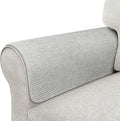 Couch Arm Covers, Waterproof Armrest Cover for Sofa, Armchair, Loveseat, Non-Slip Recliner Arm Cover, Sofa Arm Covers, Headrest Covers, Arm Chair Covers Set of 2 (Light Gray, 24"×20")