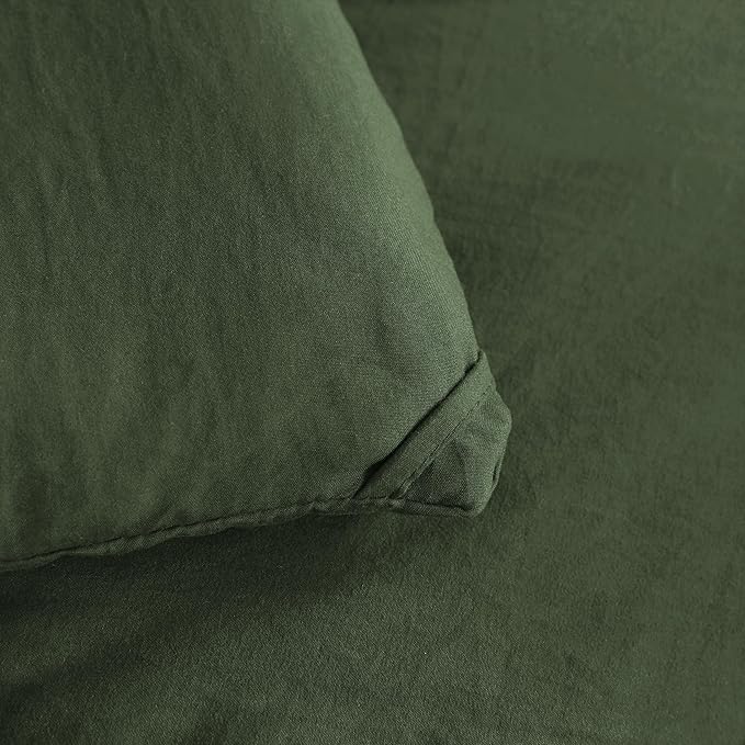 NTBAY Twin Comforter Set with Sheets, 5 Pieces Soft and Breathable Twin Bedding Set, Twin Bed in a Bag, Down Alternative Comforter Set Solid Color All Season, Kids Bedding Set, Olive Green