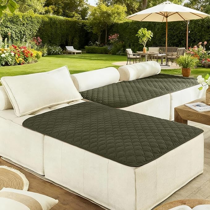 gogobunny 100% Double Sided Waterproof Dog Blanket Soft Pet Bed Cover Reversible Protect Furniture Couch Sofa Car for Puppy Large Dog Cat (Dark Olive/Light Olive, 40x50 Inch (Pack of 1))