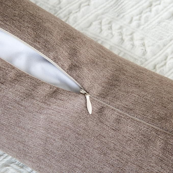 Buckwheat Neck Support Pillow Cervical Neck Cylinder Bolster Pillow,Buckwheat Hulls Adjustable Roll Pillow,Neck Pain Relief for Back and Side Sleepers Round Pillows for Lunch Break Brown, 6*15 inch