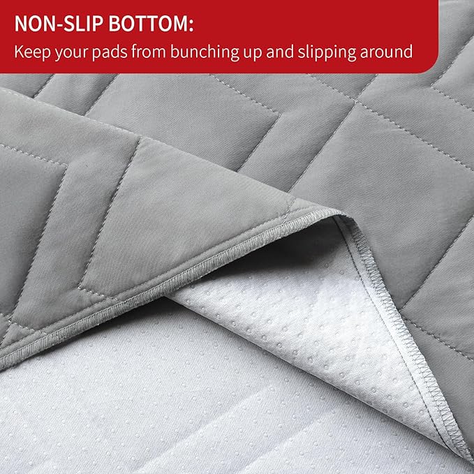Moonsea Waterproof Blanket Dog Bed Cover with Non-Skid Bottom, Couch Cover for Dogs, Mattress Protector Furniture Protector, Bed Couch Sofa(102" X 82") Grey